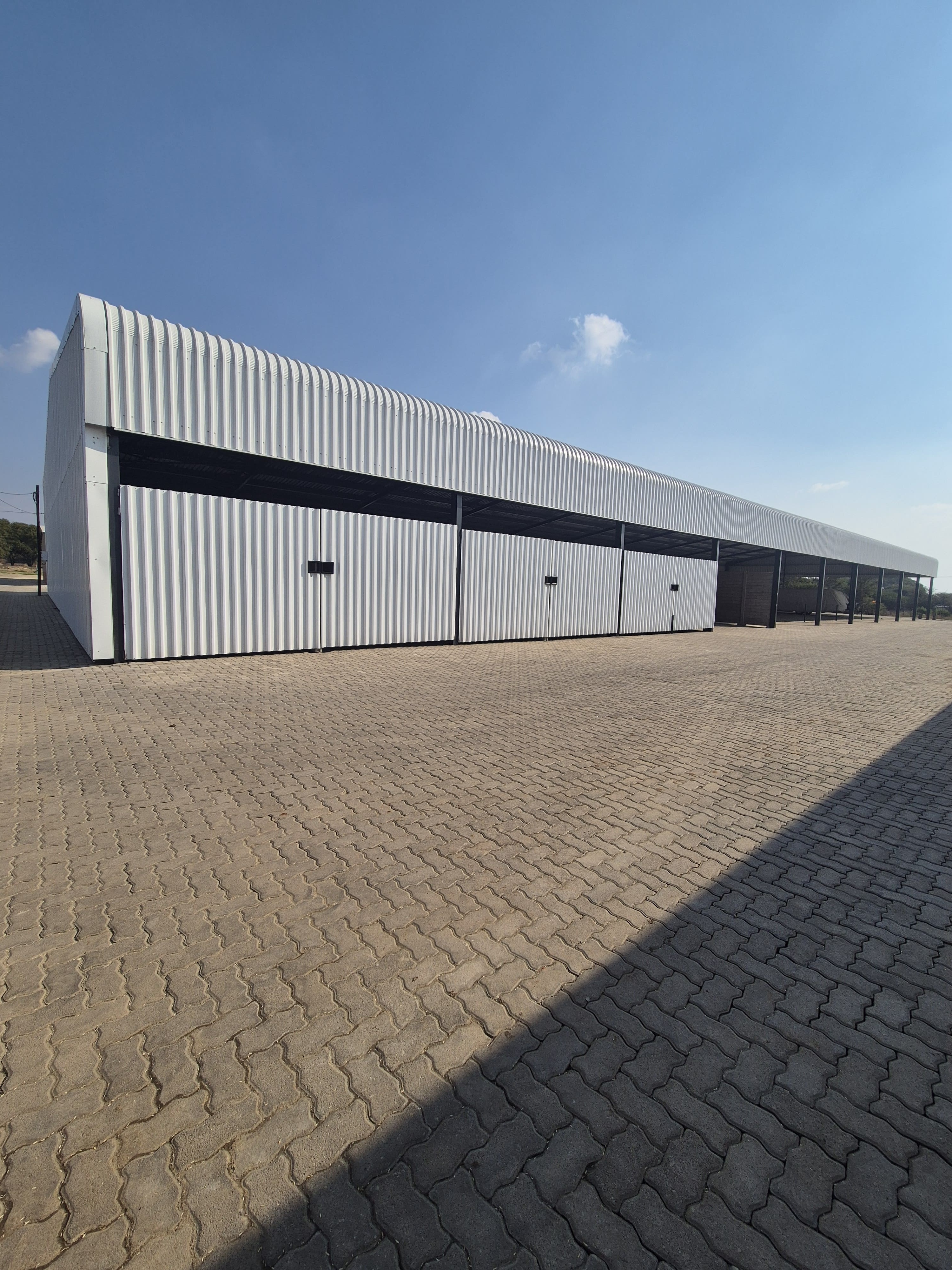 Covered lockable storage units