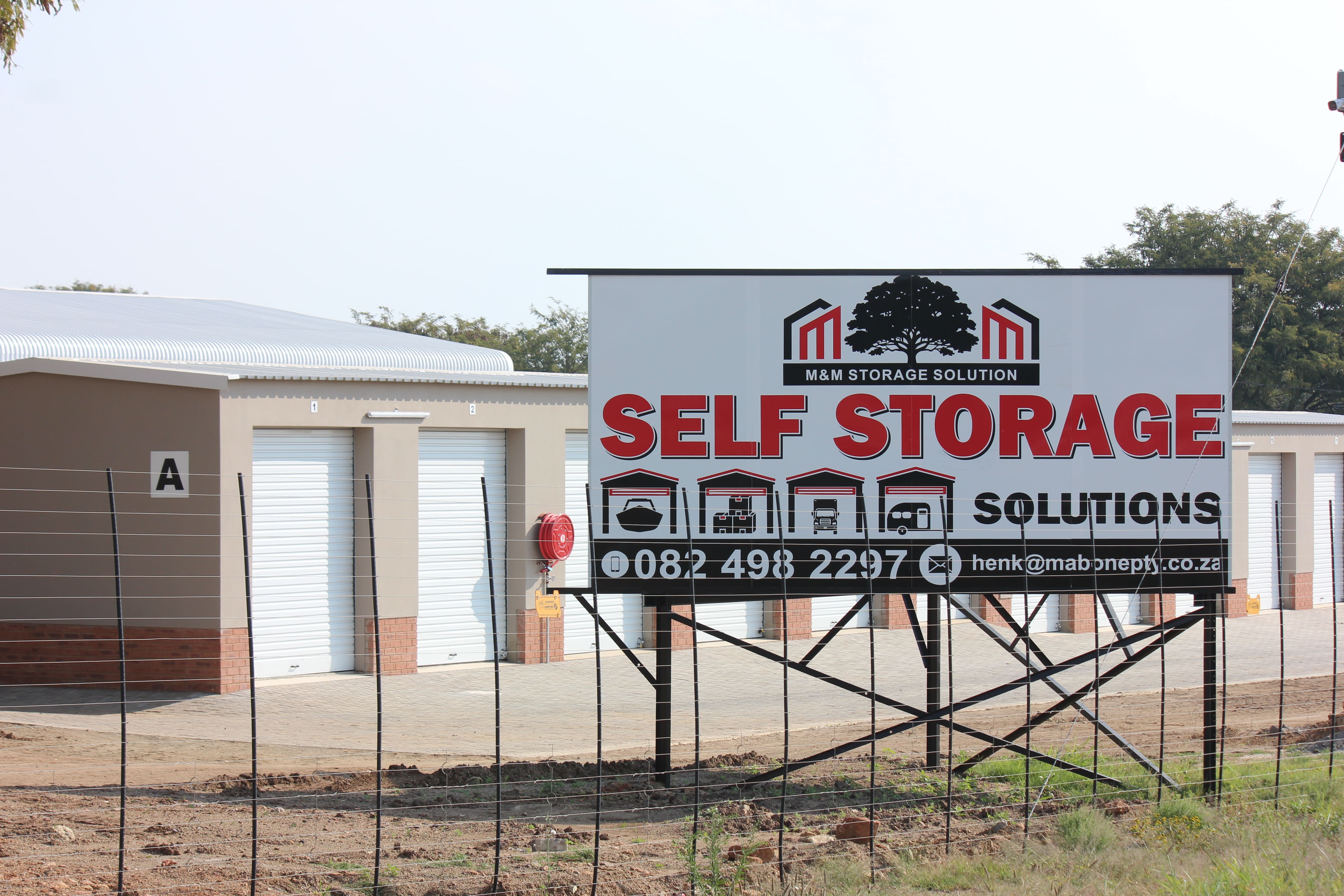 M & M Storage Solutions signage