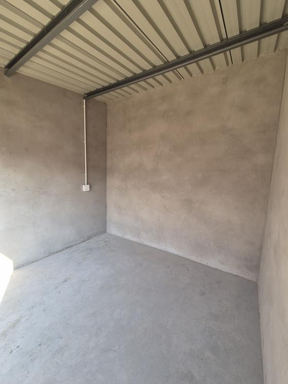 3m x 3m lockable storage unit interior