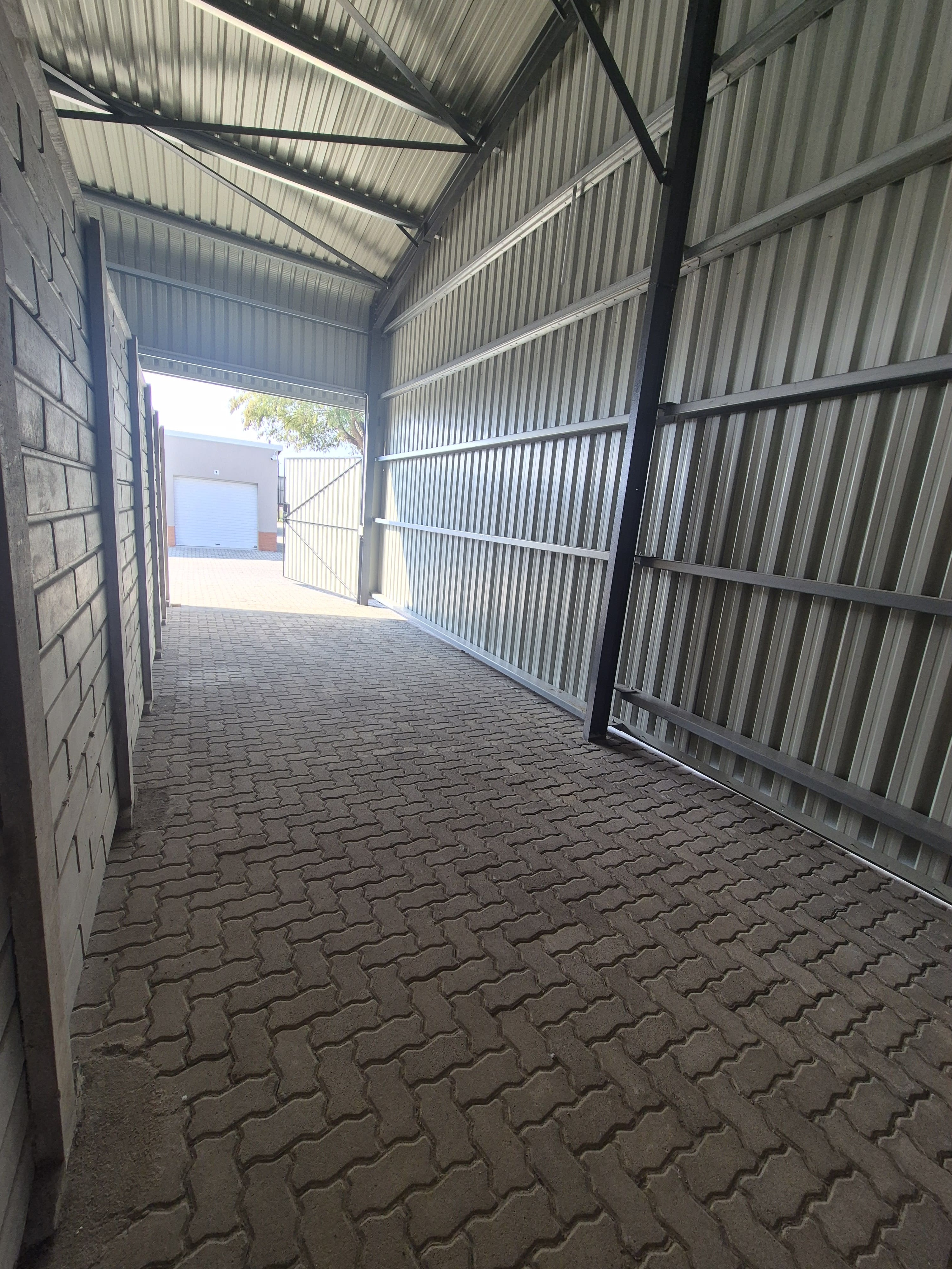 3m x 9m lockable storage unit interior